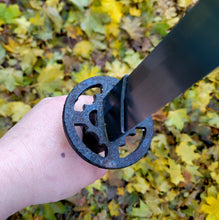 Handforged Long Handle Wakizashi in 5160 Handmade Nagamaki Sword.