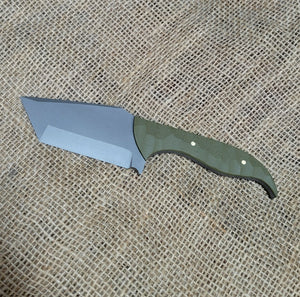 Handmade Tactical Tanto Knife, "PitViper Mini" in CPM Magnacut with G10 Scales