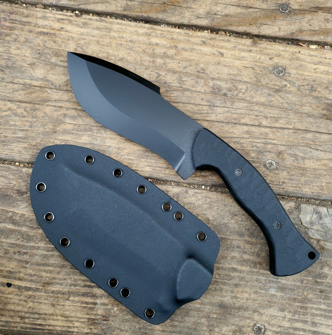 Mini Kukri Tactical Knife Handmade in CPM3V with G10 Scales, Cerakote finish