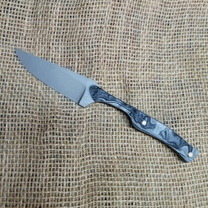 Handmade Tactical Utility Knife in CPM Magnacut with Shredded G10 Scales