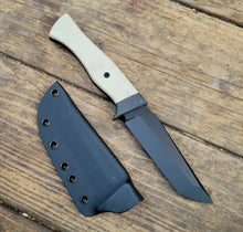 Tactical Tanto Mini Bowie Knife - Handmade in CPM Magnacut with G10 Handle, Cerakote finish