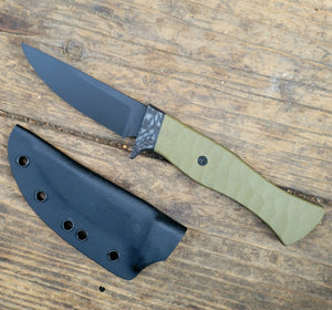 Tactical Mini Bowie Knife - Handmade in CPM Magnacut with G10 Handle, Cerakote finish