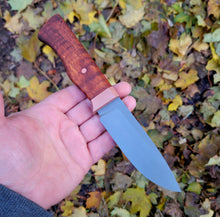EDC Knife - Handmade in CPM Magnacut with Curly Maple Handle - Made to Order - 8 to 10 Week Lead Time