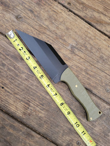 Tactical Seax Knife Handmade in CPM Magnacut with G10 Scales, Cerakote finish