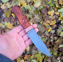 EDC Knife - Handmade in CPM Magnacut with Curly Maple Handle - Made to Order - 8 to 10 Week Lead Time