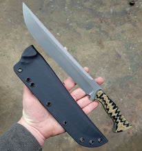Tactical Camp Knife - Handmade in CPM S35VN with Multi Color G10 Scales, Blasted Finish