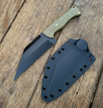 Tactical Seax Knife Handmade in CPM Magnacut with G10 Scales, Cerakote finish