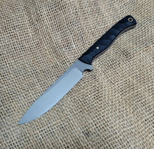 Handmade Bird and Trout Knife in CPM Magnacut with G10 Scales