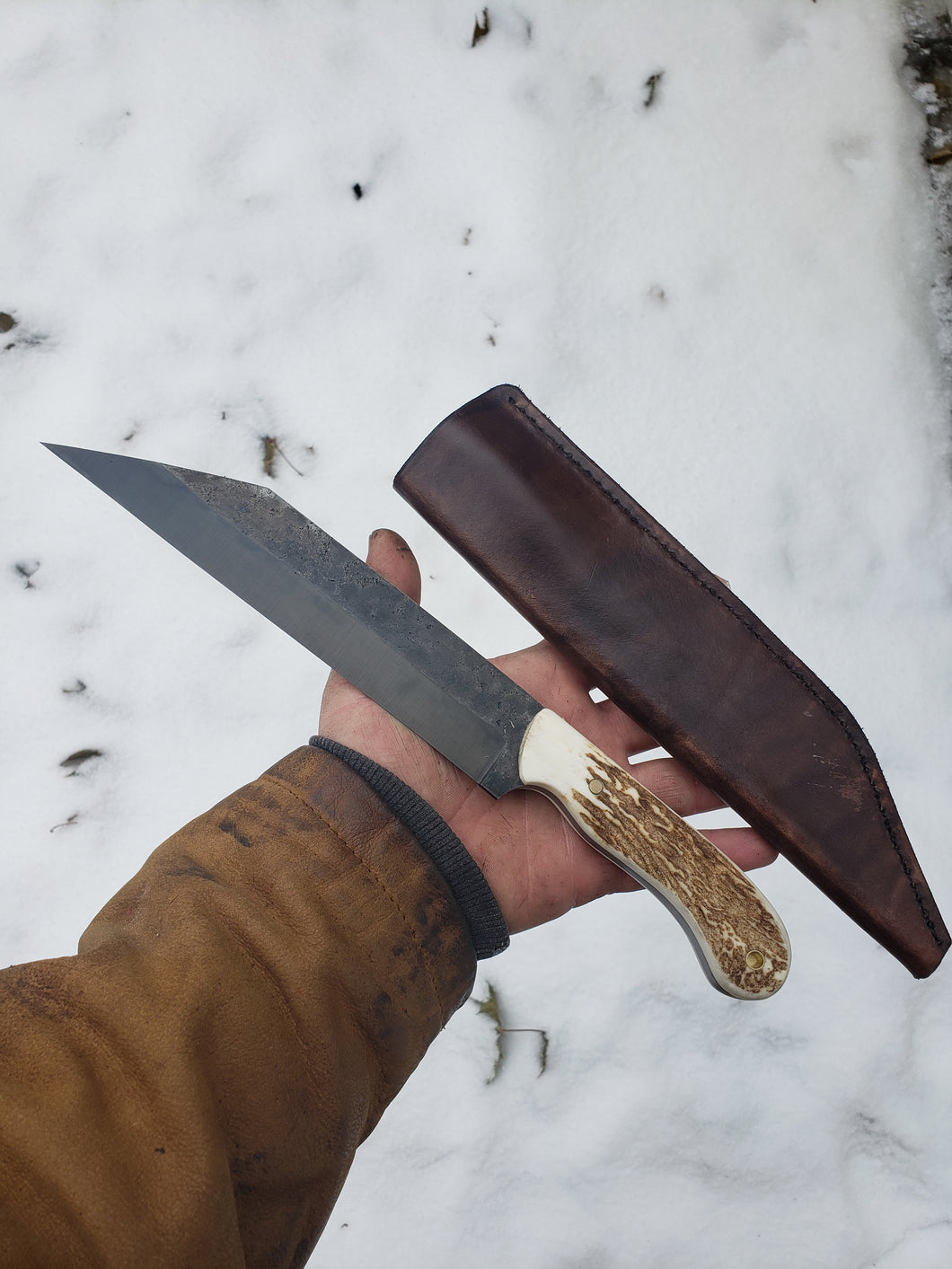 Handmade Viking Seax Knife in 1095