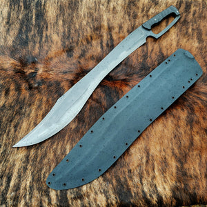 Hand Forged 1084 Kopis Inspired Full Tang Short Sword
