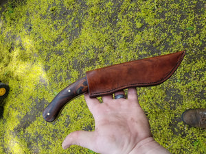 Handmade Knife "Recurve Cowboy" in W2 Tool Steel