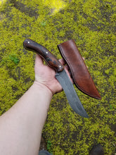 Handmade Knife "Recurve Cowboy" in W2 Tool Steel