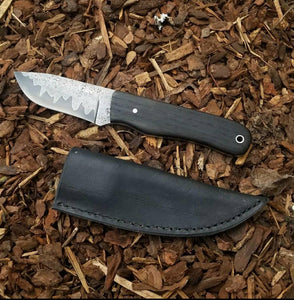 Handmade Knife- "Wilderknife" in W2 Tool Steel, Damascus, or San Mai Damascus